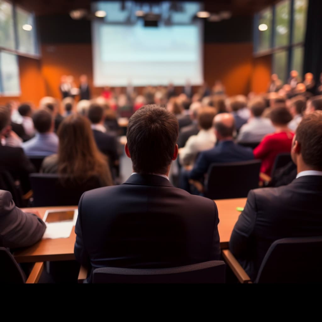 Delegates engaged in conference activity
